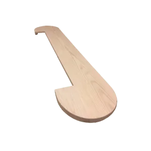 Round bull nose first step for false treads, for GTA stair capping installations