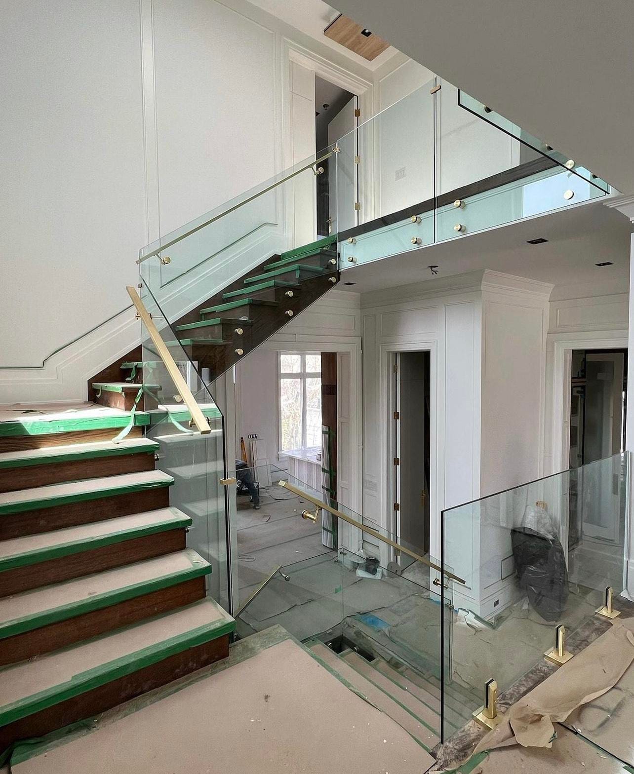 Frameless glass railings