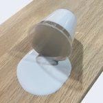 Stain in transparent cup