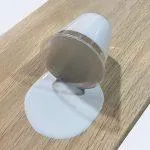 Stain in transparent cup