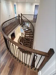 Curved custom fabricated handrails toronto