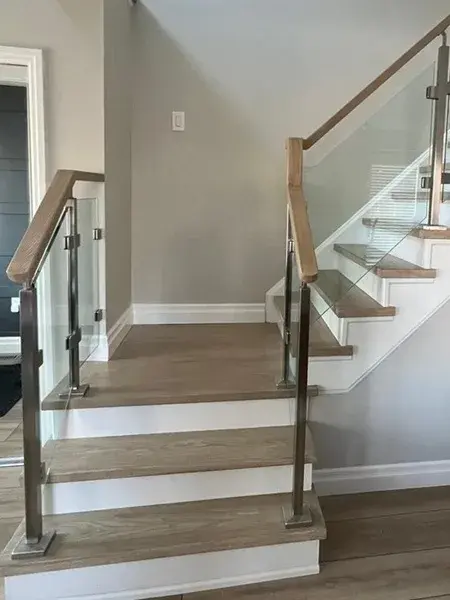 affordable interior glass handrail installtion